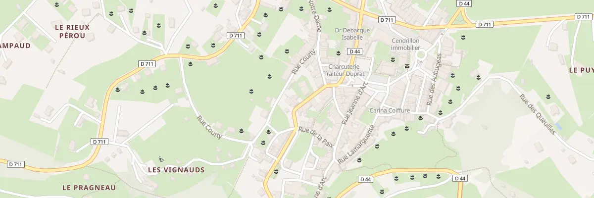 Plan du 12 Rue des Remparts à Châteauponsac