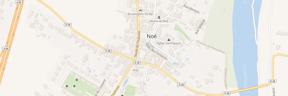 Plan du 106 Rte de Toulouse à Noé