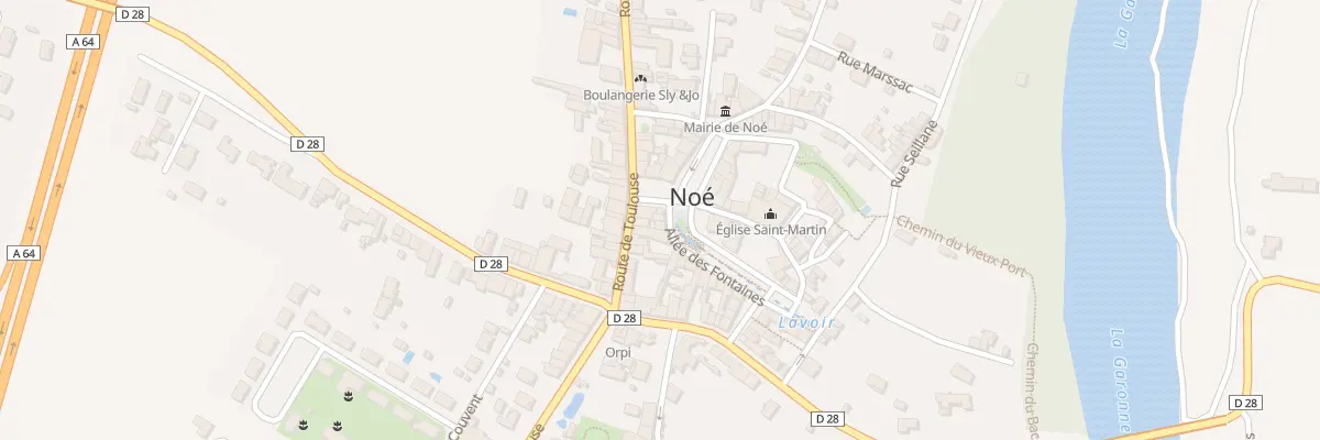 Plan du 2 All des Fontaines à Noé