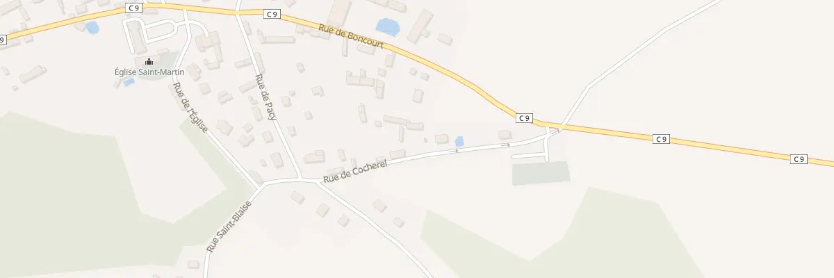 Plan du 9 Rue de Cocherel à Miserey