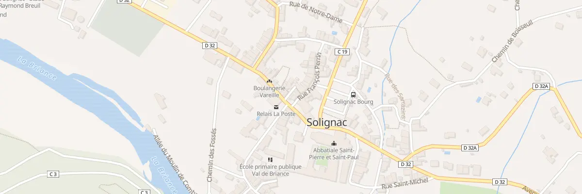 Plan du 70 Av Saint Eloi à Solignac