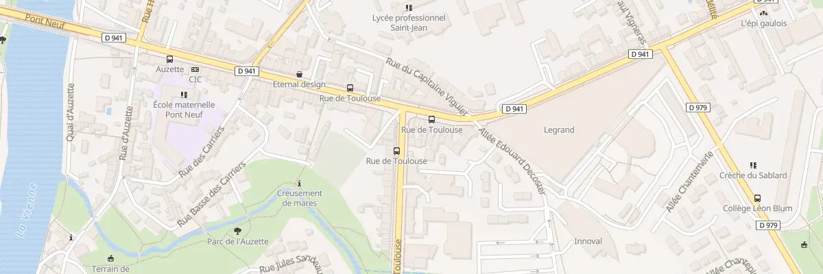 Plan du 1B Rue de Toulouse à Limoges