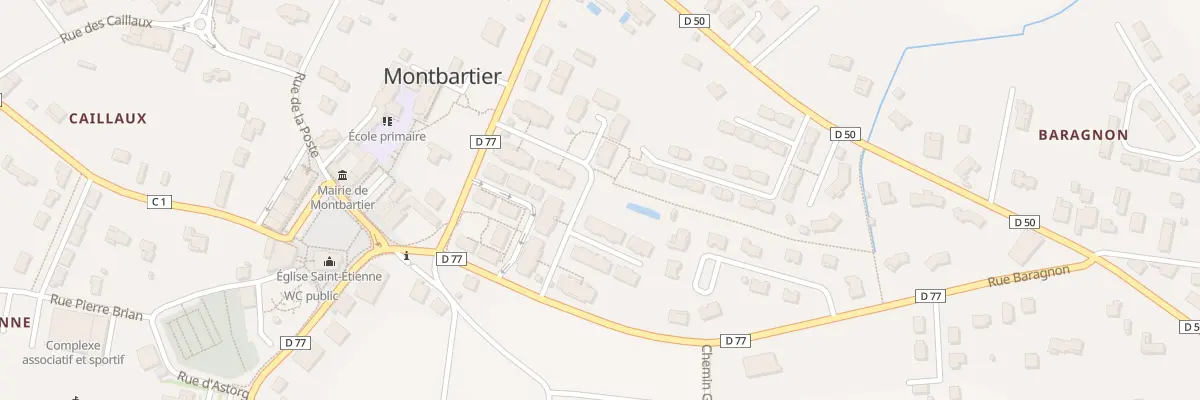 Plan du 5373 Rue des Ecoles à Montbartier