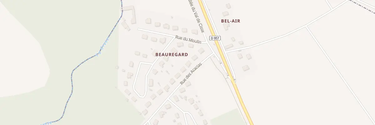 Plan du 4 Rue des Acacias à Fossé