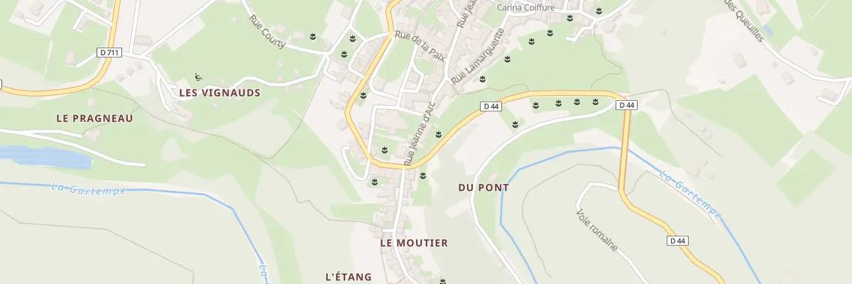 Plan du 39 Rue Jeanne d’Arc à Châteauponsac