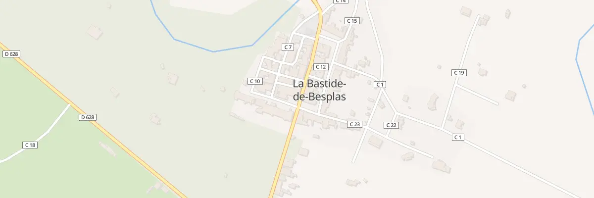 Plan du 1 Gr Grand Rue à La Bastide-de-Besplas