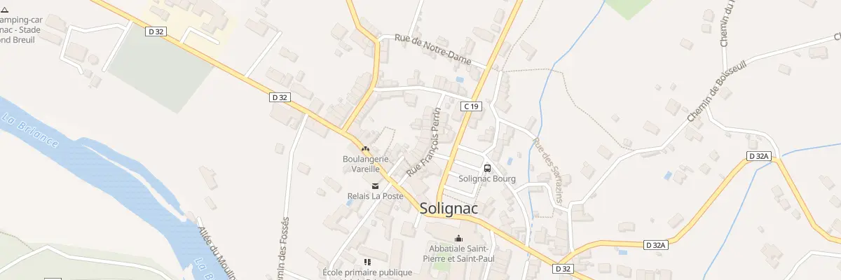 Plan du 17 Rue Francois Perrin à Solignac