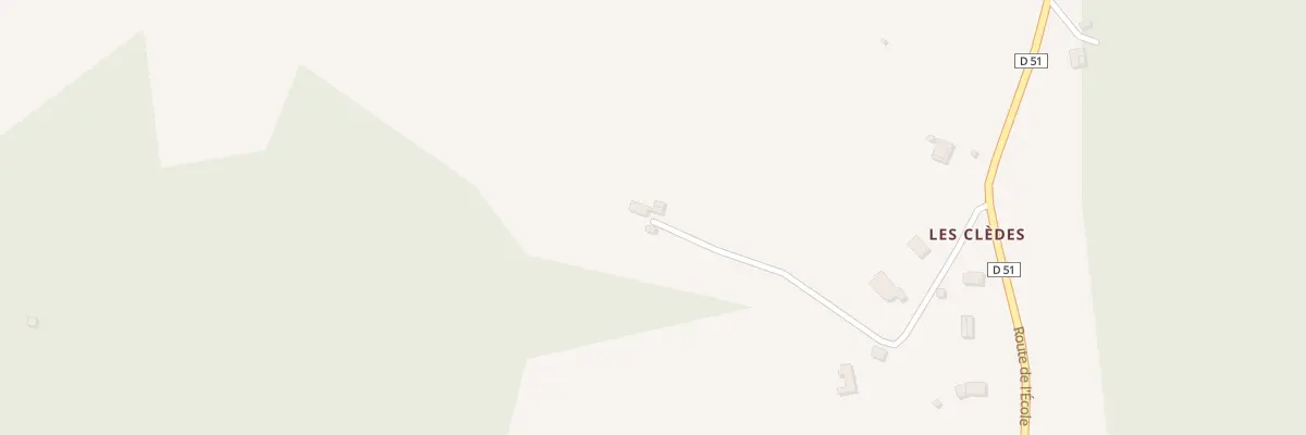 Plan du 5022 Les Cledes à Louignac
