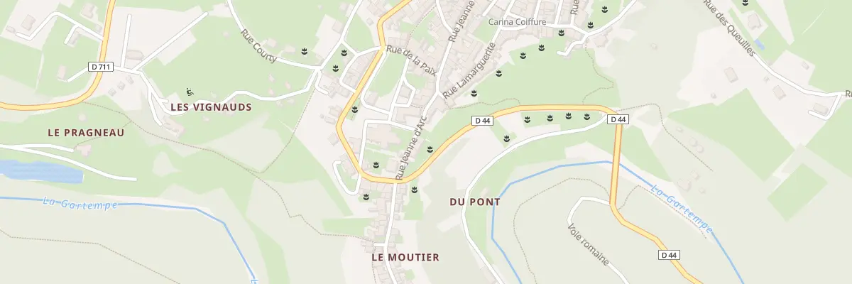 Plan du 35 Rue Jeanne d’Arc à Châteauponsac