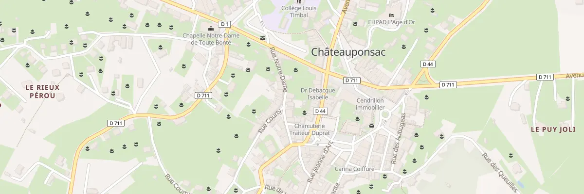 Plan du 11 Rue Notre Dame à Châteauponsac