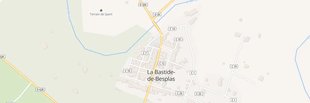 Plan du 1 Pl de la Mairie à La Bastide-de-Besplas