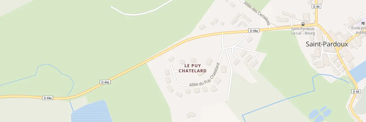 Plan du 12 All du Puy Chatelard à Saint-Pardoux-le-Lac