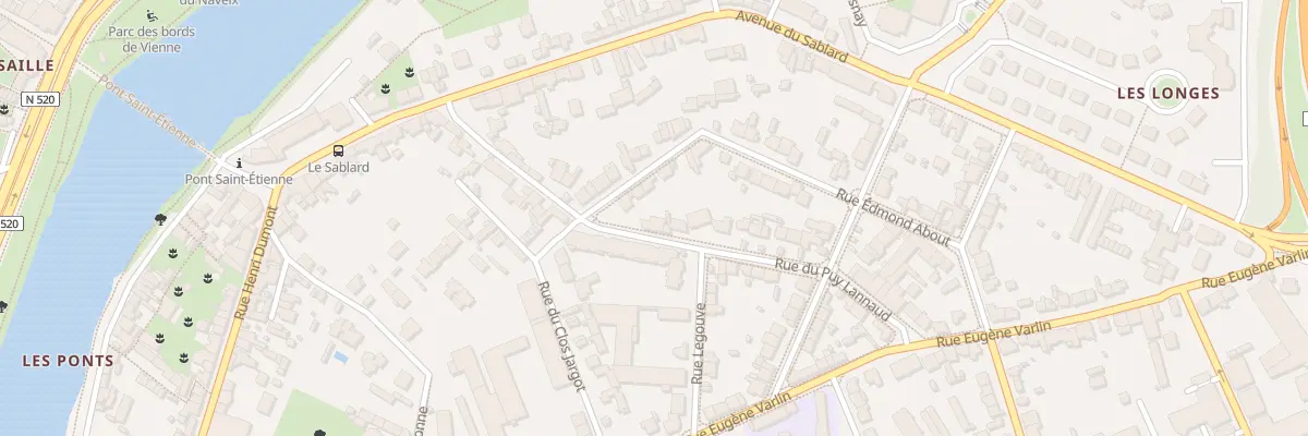 Plan du 33 Rue du Puy Lannaud à Limoges
