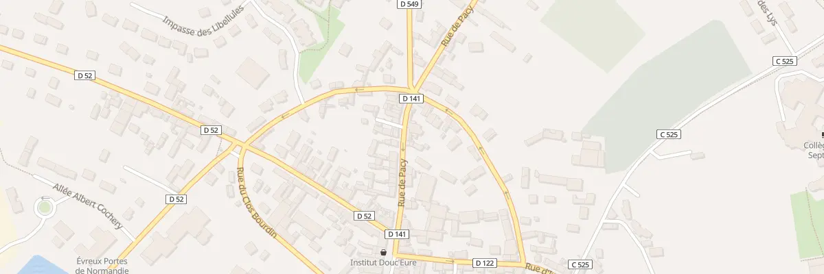 Plan de la Rue de Pacy à Saint-André-de-l’Eure