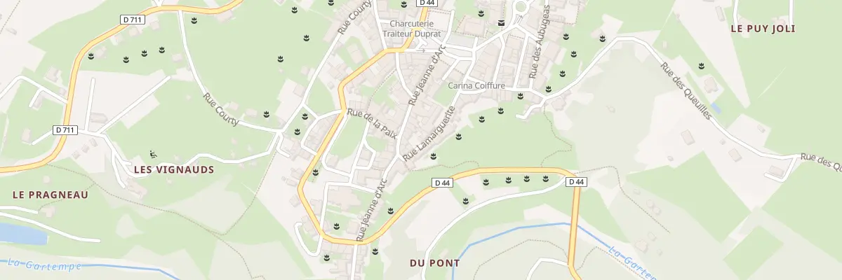 Plan du 14 Rue Lamarguerite à Châteauponsac