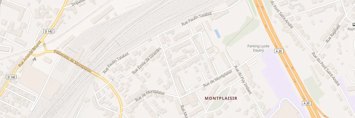 Plan du 7 Rue Justin Ninard à Limoges