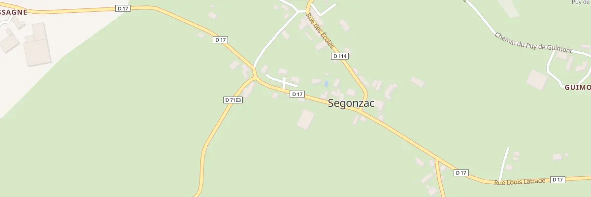 Plan du 5008 Le Bourg à Segonzac