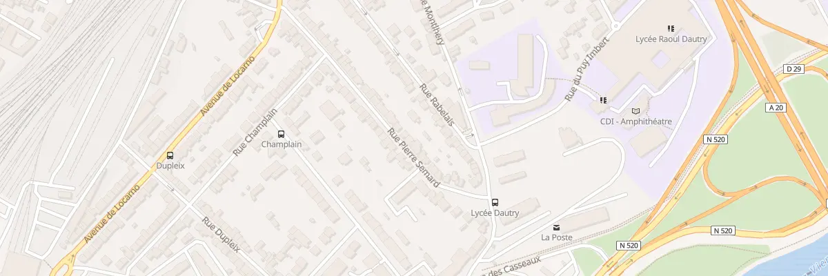 Plan du 24 Rue Pierre Sémard à Limoges
