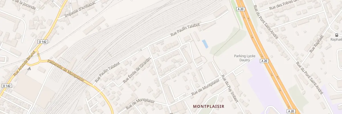 Plan du 27 Rue Justin Ninard à Limoges