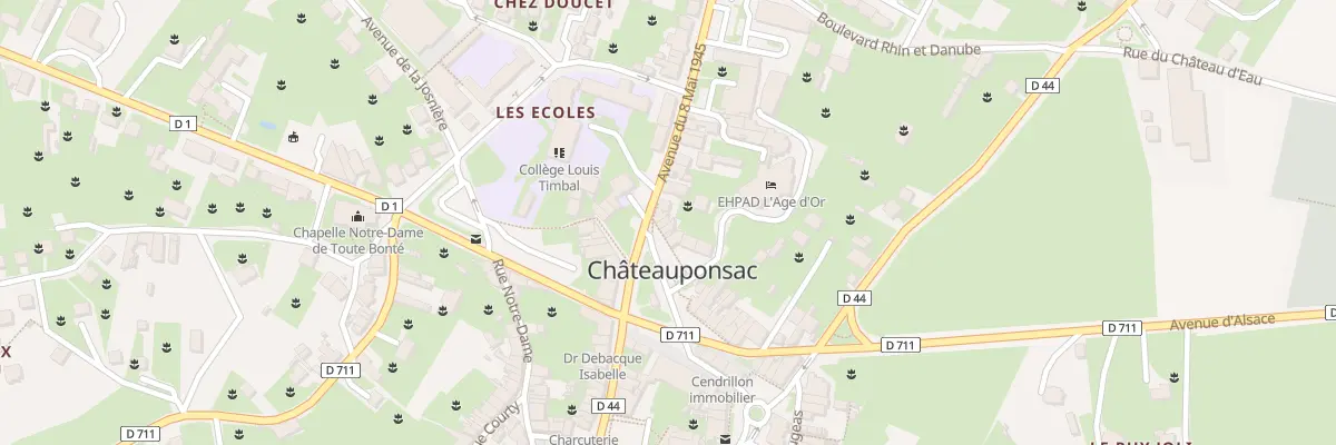 Plan du 15 Pl Xavier Mazurier à Châteauponsac