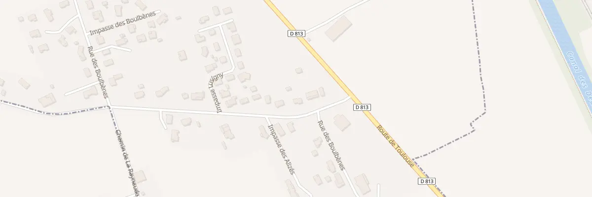 Plan du 1325 Rue des Boulbènes à Dieupentale