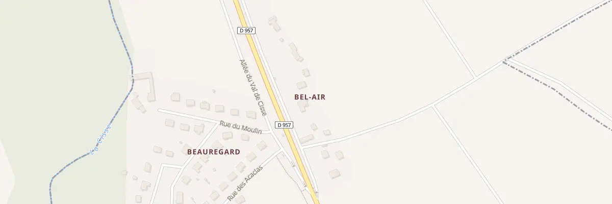 Plan du 3 All de Beauregard à Fossé