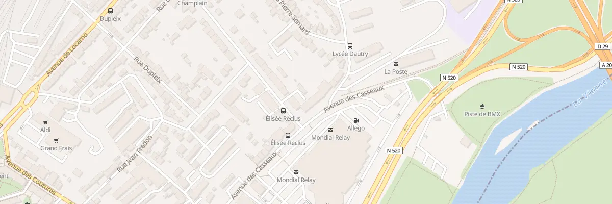 Plan du 55 Av des Casseaux à Limoges