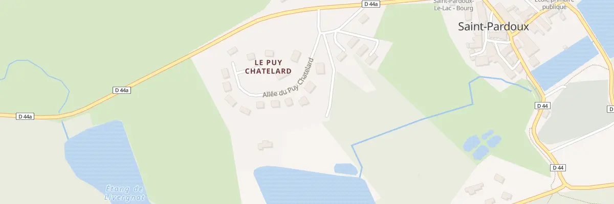 Plan du 3 All du Puy Chatelard à Saint-Pardoux-le-Lac