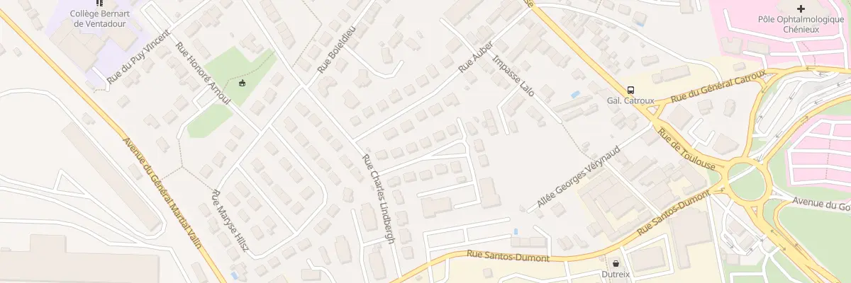 Plan du 7 Rue Dieudonné Costes à Limoges