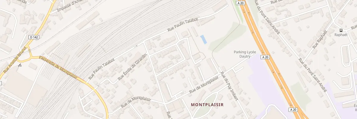 Plan du 17 Rue Justin Ninard à Limoges