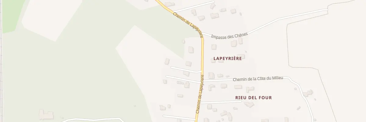 Plan du 607 Che de Lapeyrière à Bessens