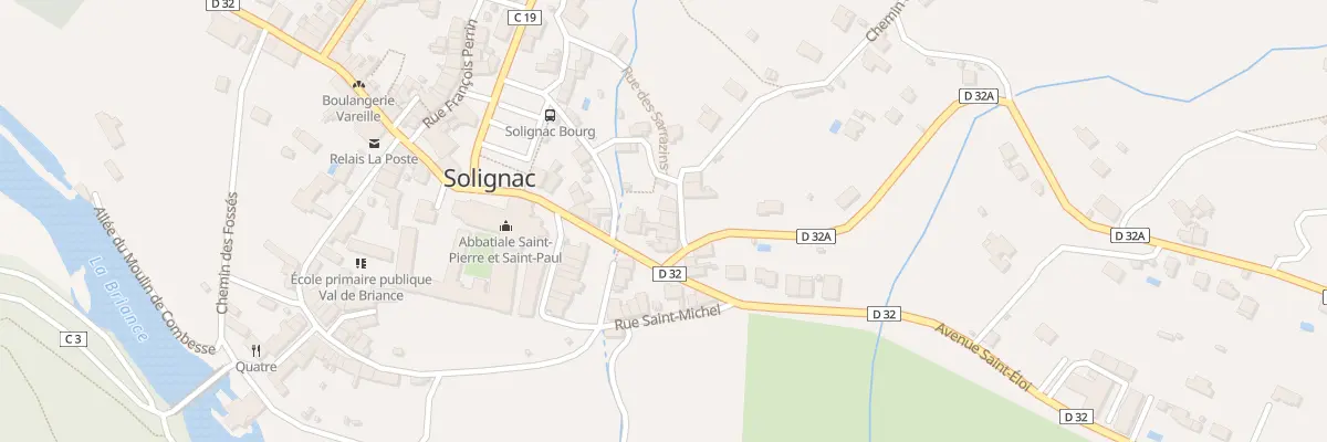 Plan du 5 Rue des Sarrazins à Solignac