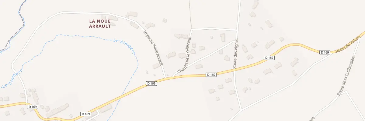 Plan du 1 Che de la Guerrerie à Monthou-sur-Bièvre