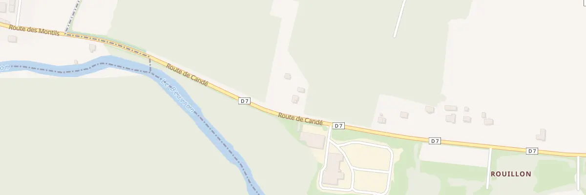 Plan du 121 Rte de Candé aux Montils