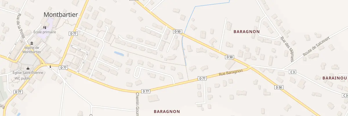 Plan du 290 Rte du Frontonnais à Montbartier
