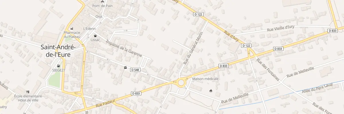 Plan du 8B Rue du Gen Morin à Saint-André-de-l’Eure
