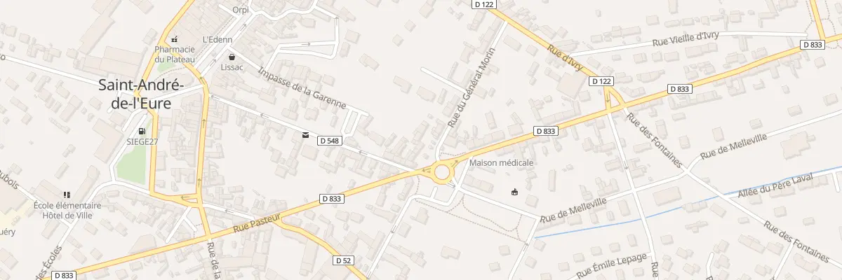 Plan du 20 Rue du Gen Morin à Saint-André-de-l’Eure