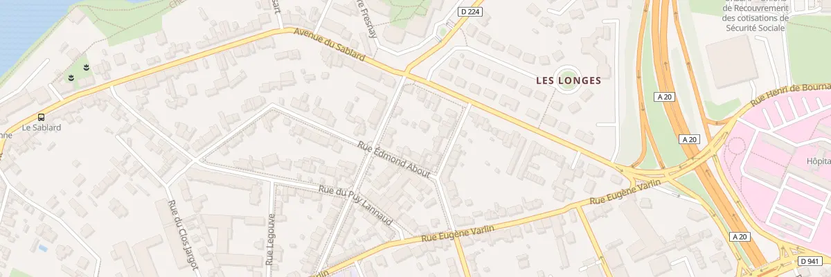 Plan du 51 Rue Edmond About à Limoges