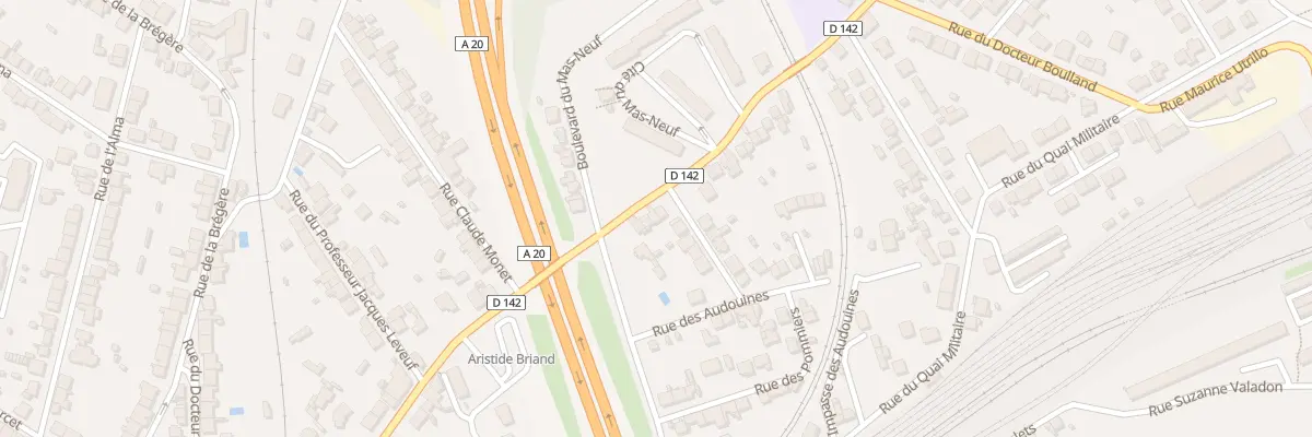 Plan du 154T Rue Aristide Briand à Limoges