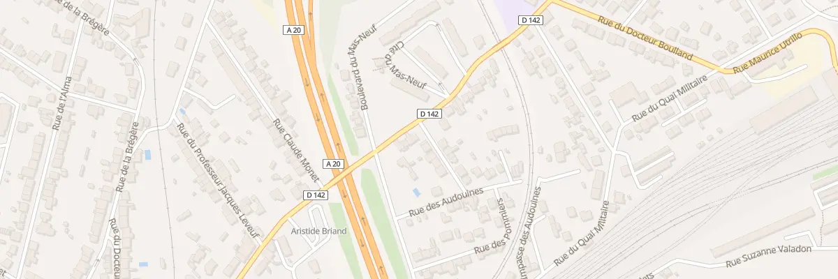 Plan du 154Q Rue Aristide Briand à Limoges