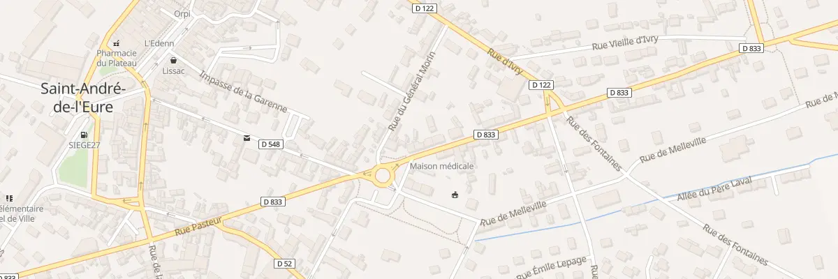 Plan du 3 Rue de Mousseaux à Saint-André-de-l’Eure