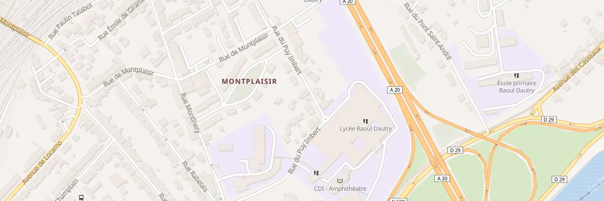 Plan du 37 Rue du Puy imbert à Limoges