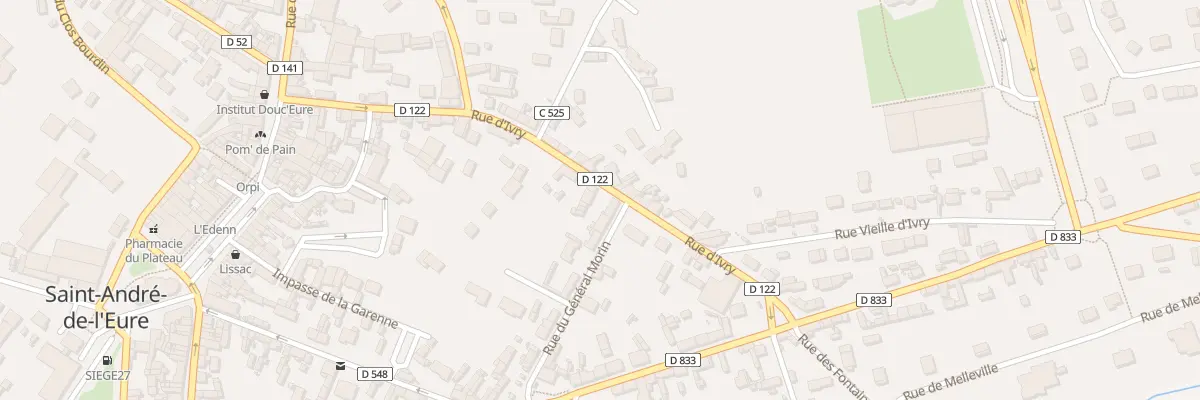 Plan du 26B Rue du Gen Morin à Saint-André-de-l’Eure