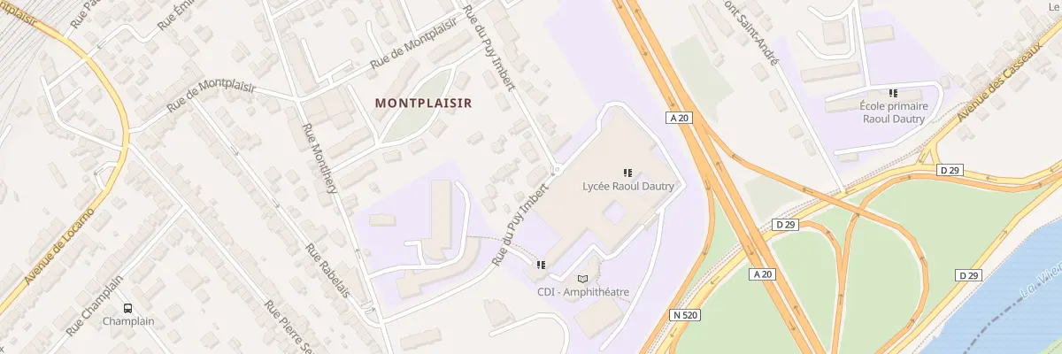 Plan du 27 Rue du Puy imbert à Limoges