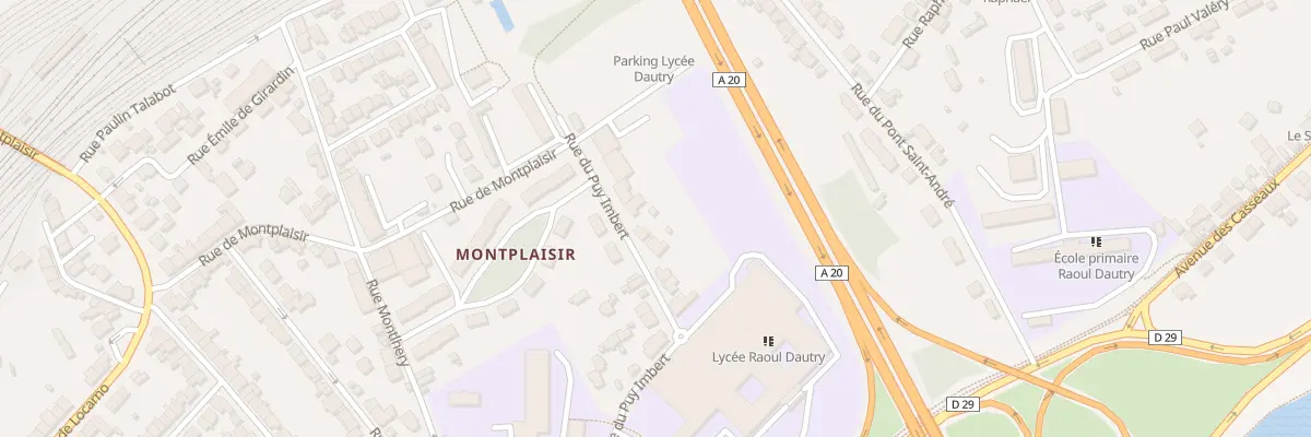 Plan du 42 Rue du Puy imbert à Limoges