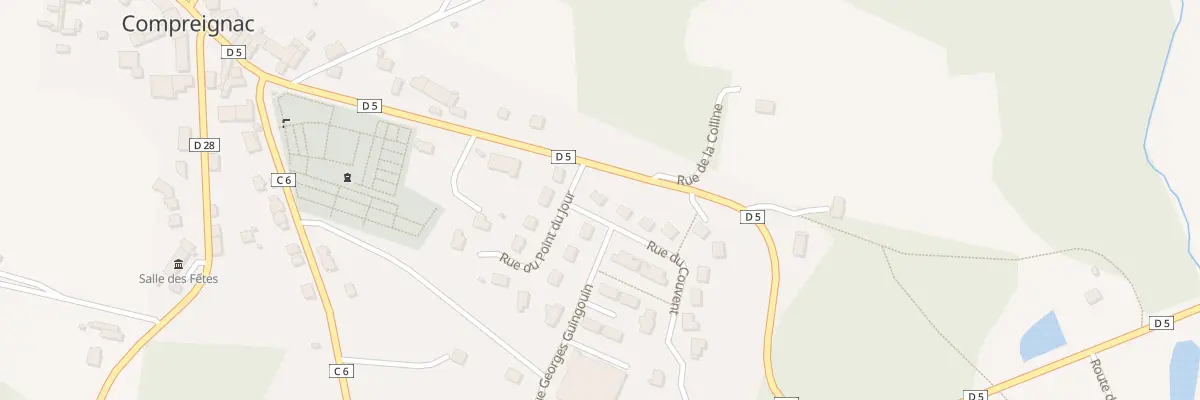 Plan du 1 Rue du Couvent à Compreignac