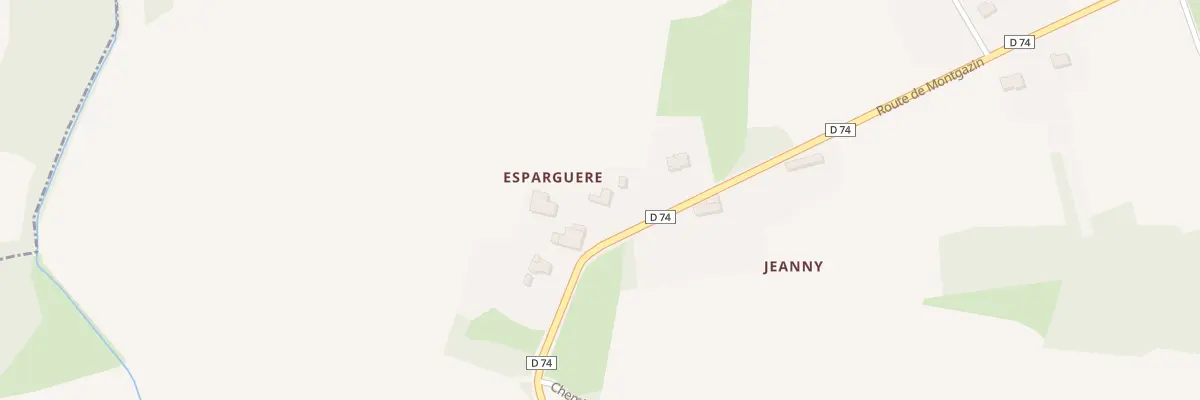 Plan du 1325 Rte de Montgazin à Lacaugne