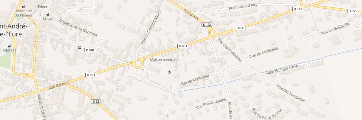 Plan du 8 Rue de Mousseaux à Saint-André-de-l’Eure