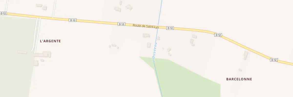 Plan du 2040 Rte de Saint Lys à Seysses