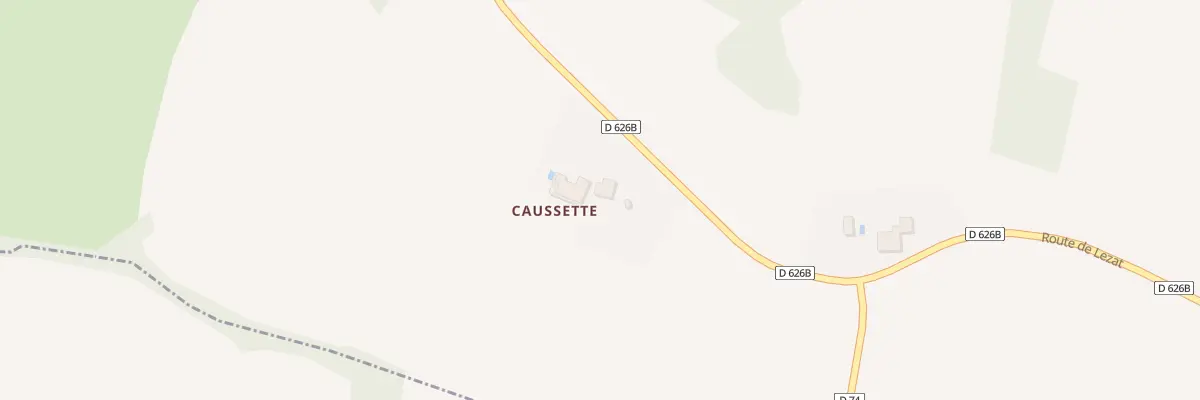 Plan du 1420 Rte de Lezat à Lacaugne